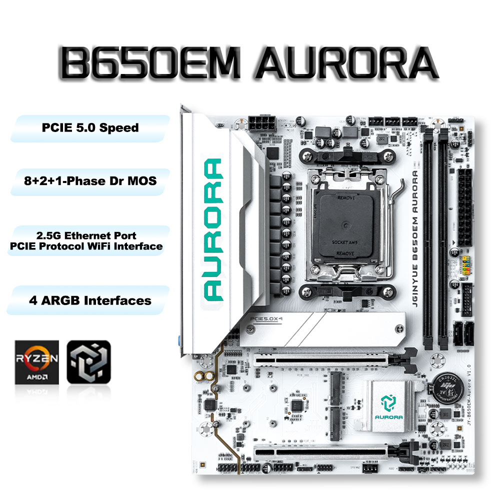 Am5 Micro Atx Pcie 5.0 Motherboard - Gaming B650 MATX AMD AM5 DDR5