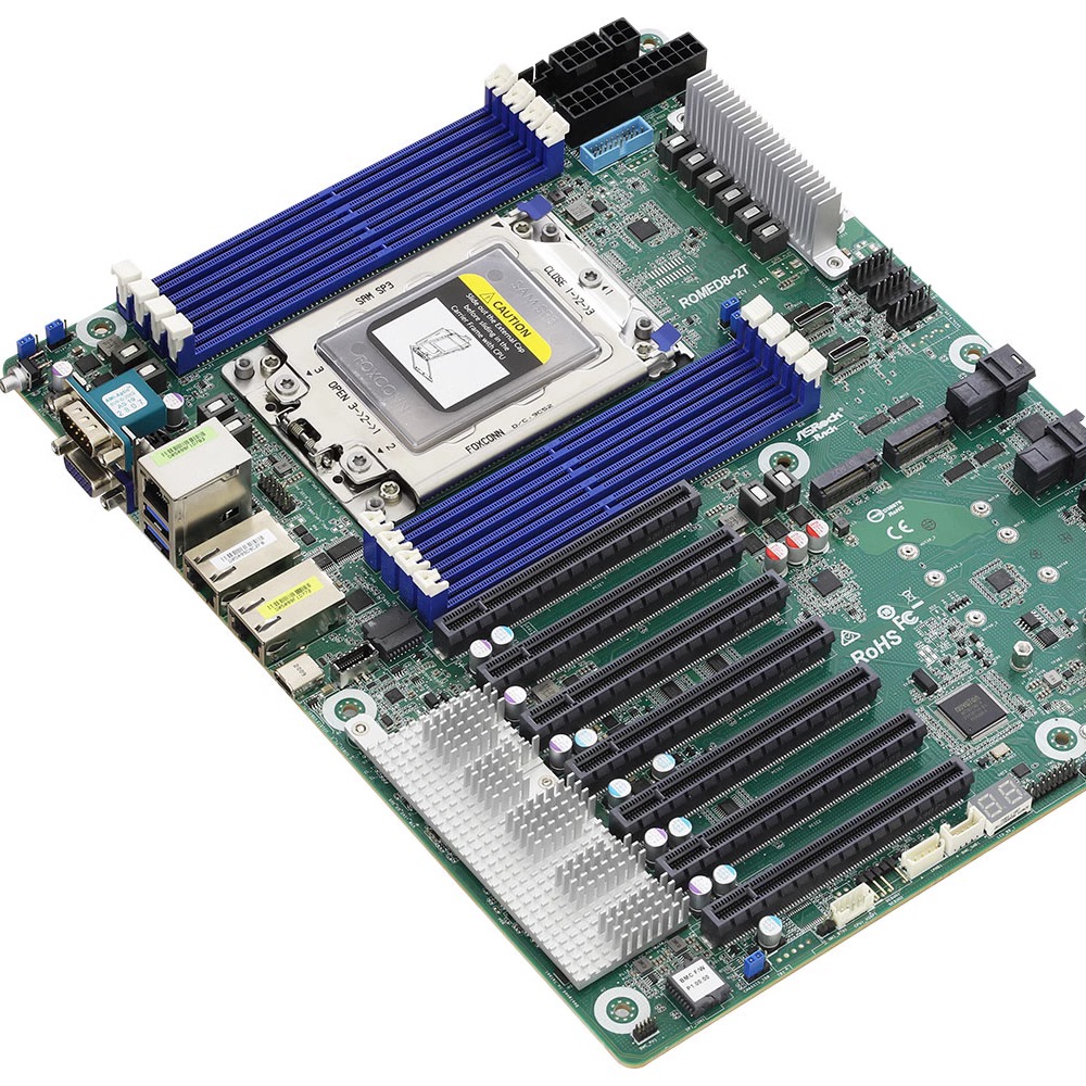 Original ASRock Rack ROMED8-2T - Dual Socket Sp3 Epyc Motherboard review and price
